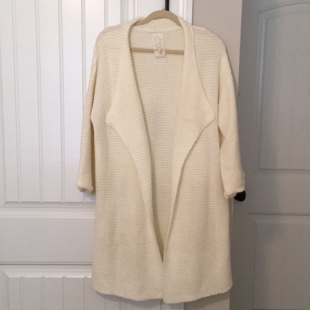 Chunky Cream Sweater/Cardigan